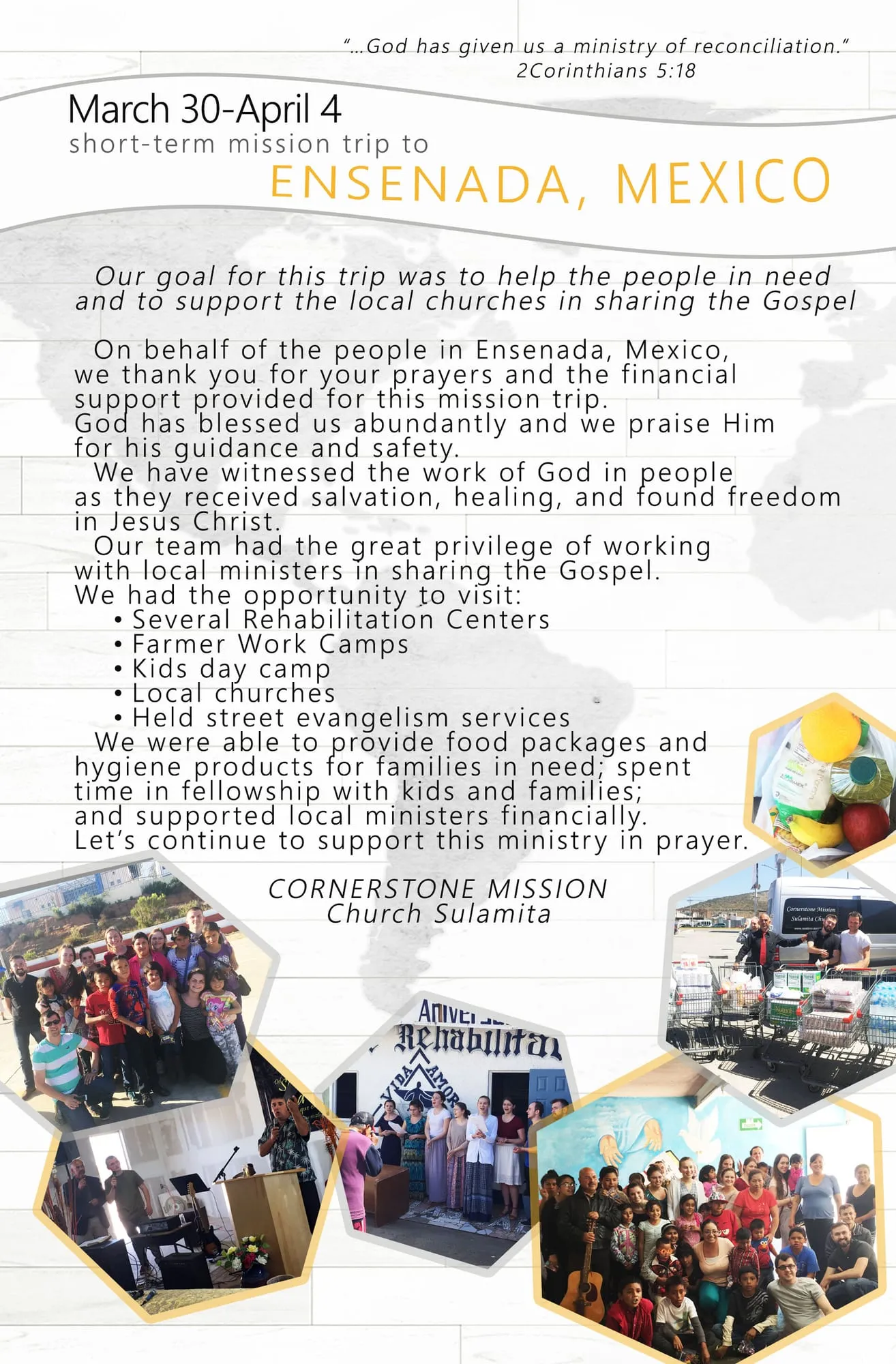Mexico Mission Report — April 2016