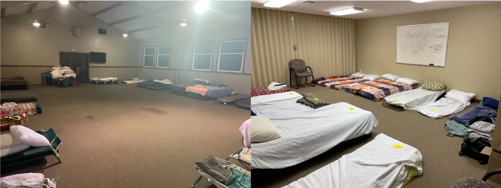 Sulamita has sent volunteers to serve as coordinators and translators at the border and in shelters in local churches in San Diego, CA. Pictured is Spring Valley Community Church, which became a temporary 1–2 day shelter for over 1,100 refugees crossing the border in April.
