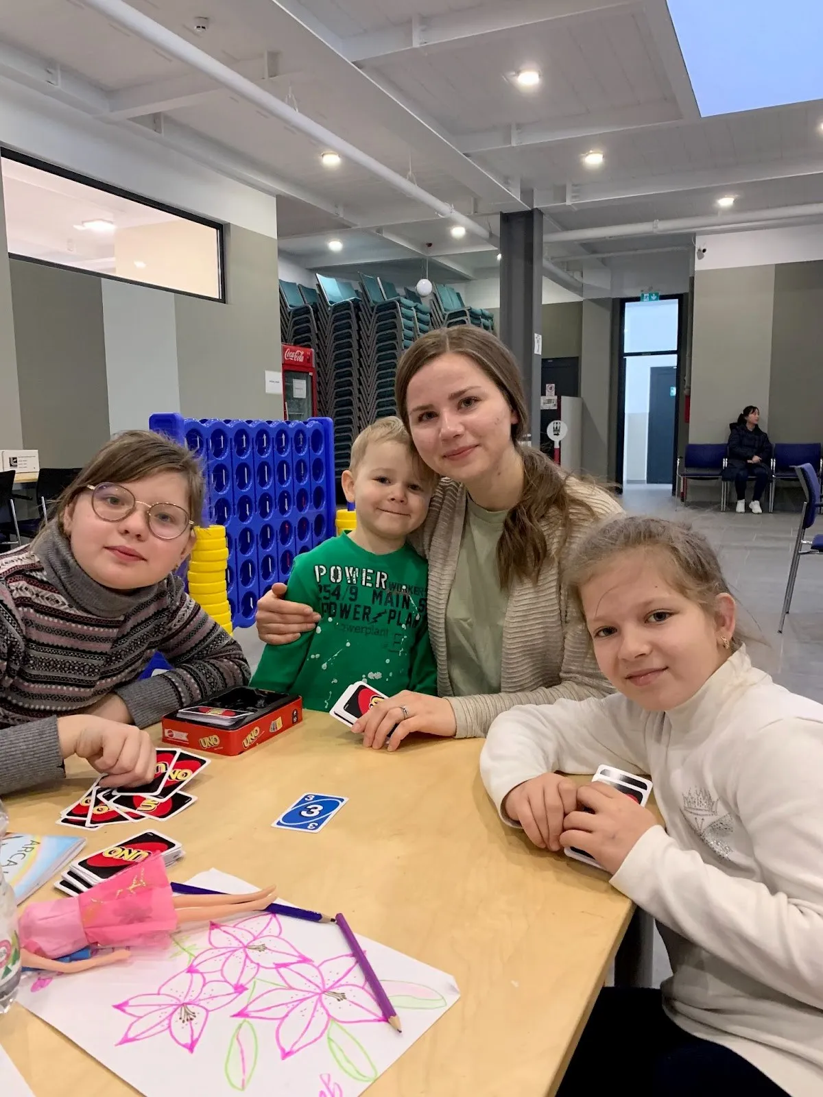 Viktoriya fellowshipping with refugee children at the Emaus Impact transit center in Suceava, Romania.